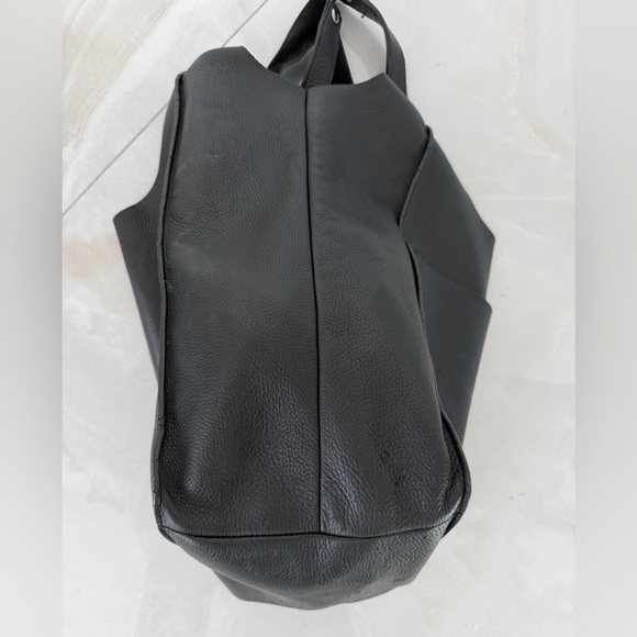 Rag & Bone Logan Black Leather Shopper Tote Shoulder Bag - Picture 6 of 16